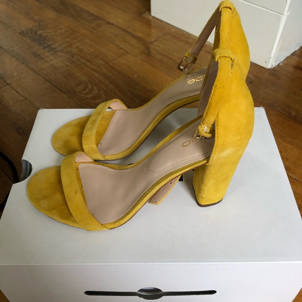 Yellow Aldo Heels